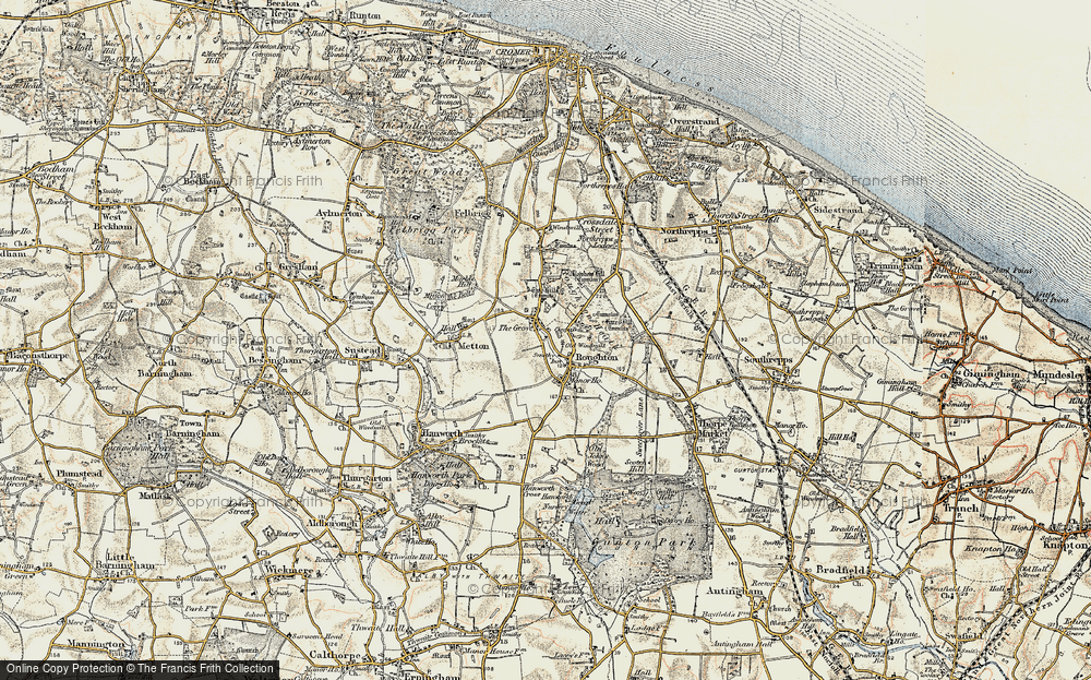 Old Map of Roughton, 1901-1902 in 1901-1902