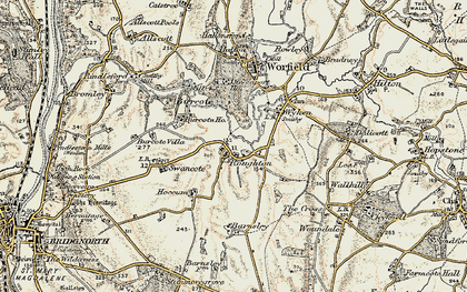 Old map of Burcote Ho in 1902
