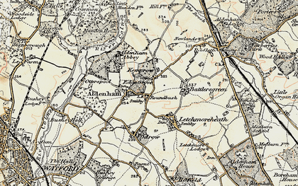 Old map of Round Bush in 1897-1898