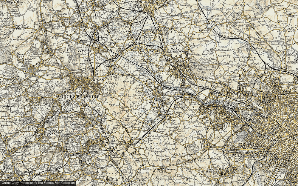 Old Map of Round's Green, 1902 in 1902