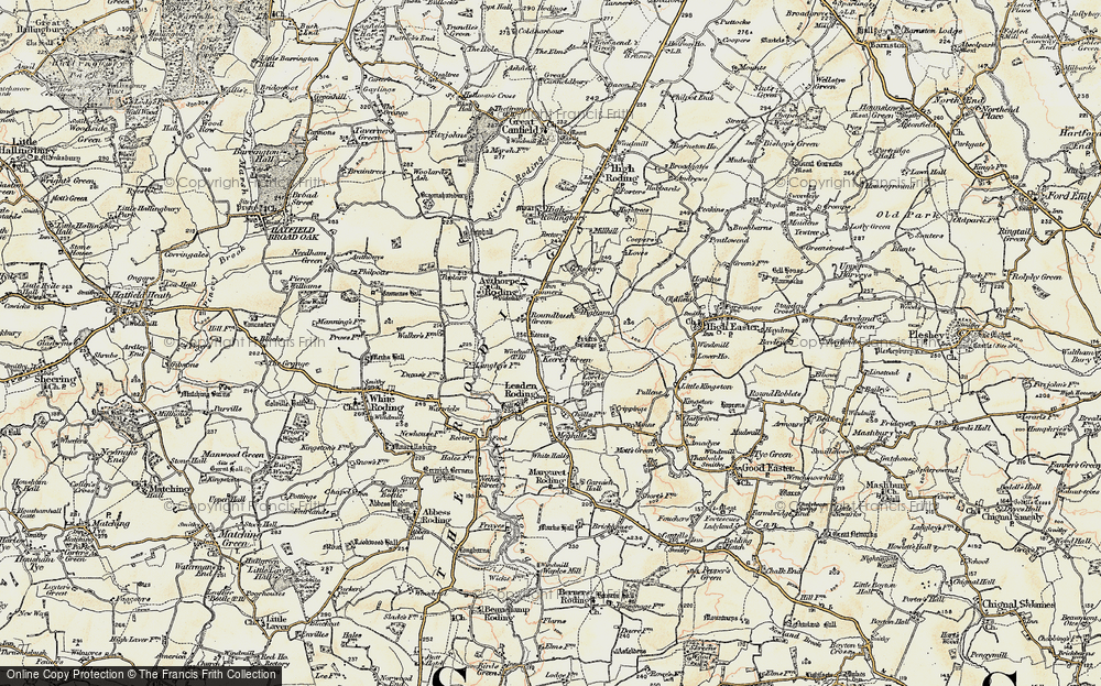 Old Map of Roundbush Green, 1898-1899 in 1898-1899