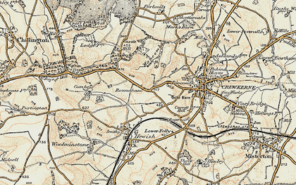 Old map of Roundham in 1898-1899
