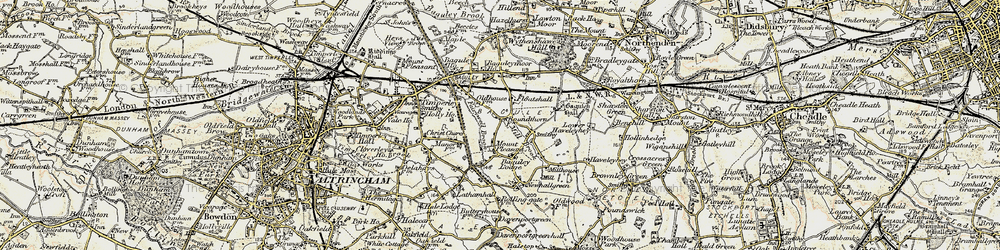 Old map of Roundthorn in 1903