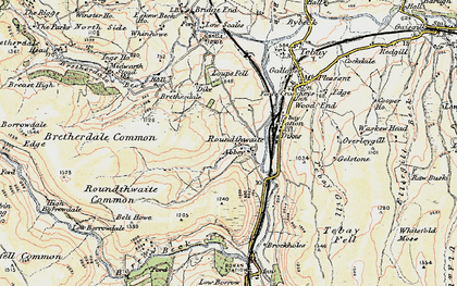Old map of Belt Howe in 1903-1904