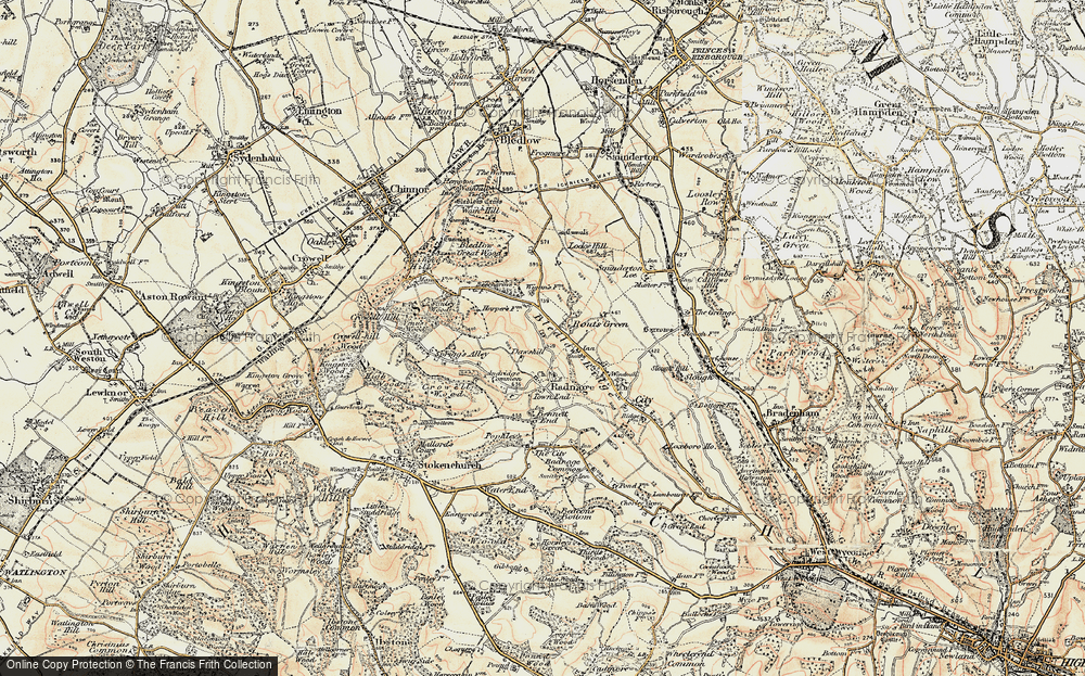 Old Map of Rout's Green, 1897-1898 in 1897-1898
