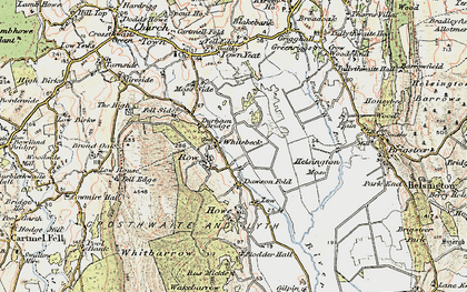 Old map of Row in 1903-1904