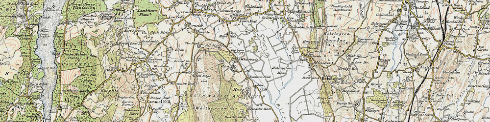 Old map of Row in 1903-1904