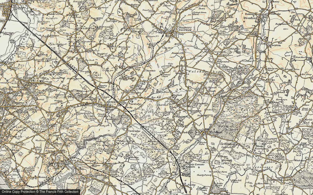 Old Map of Row Ash, 1897-1899 in 1897-1899