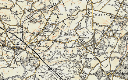 Old map of Row Ash in 1897-1899
