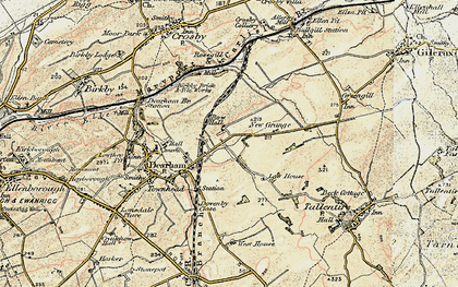 Old map of Row Brow in 1901-1905