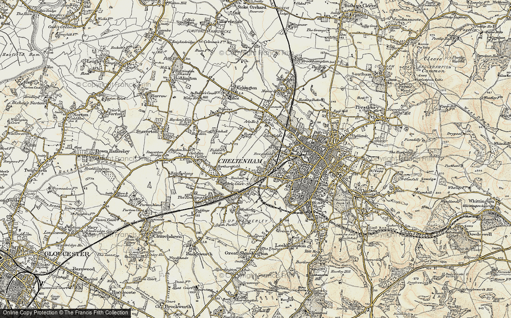 Old Map of Rowanfield, 1898-1900 in 1898-1900