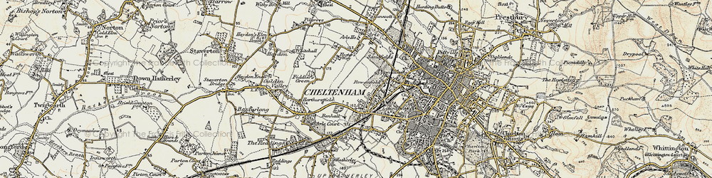 Old map of Rowanfield in 1898-1900