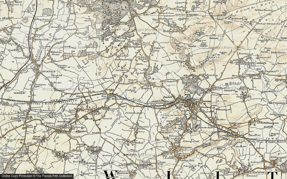 Old Map of Rowde, 1898-1899 in 1898-1899