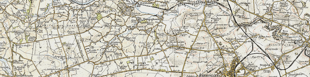 Old map of Rowden in 1903-1904