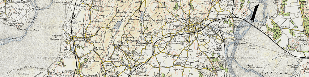 Old map of Rowe Head in 1903-1904