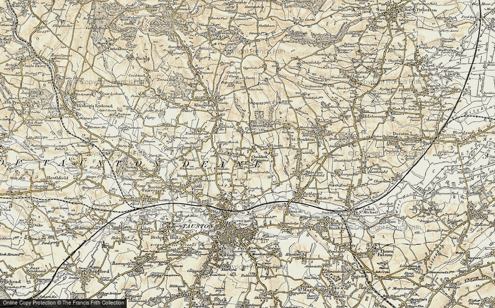 Old Map of Rowford, 1898-1900 in 1898-1900