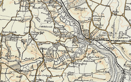 Old map of Rowhedge in 1898-1899