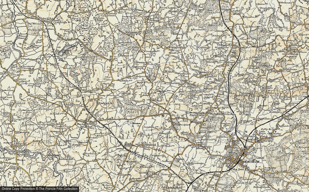 Old Map of Rowhook, 1898-1909 in 1898-1909