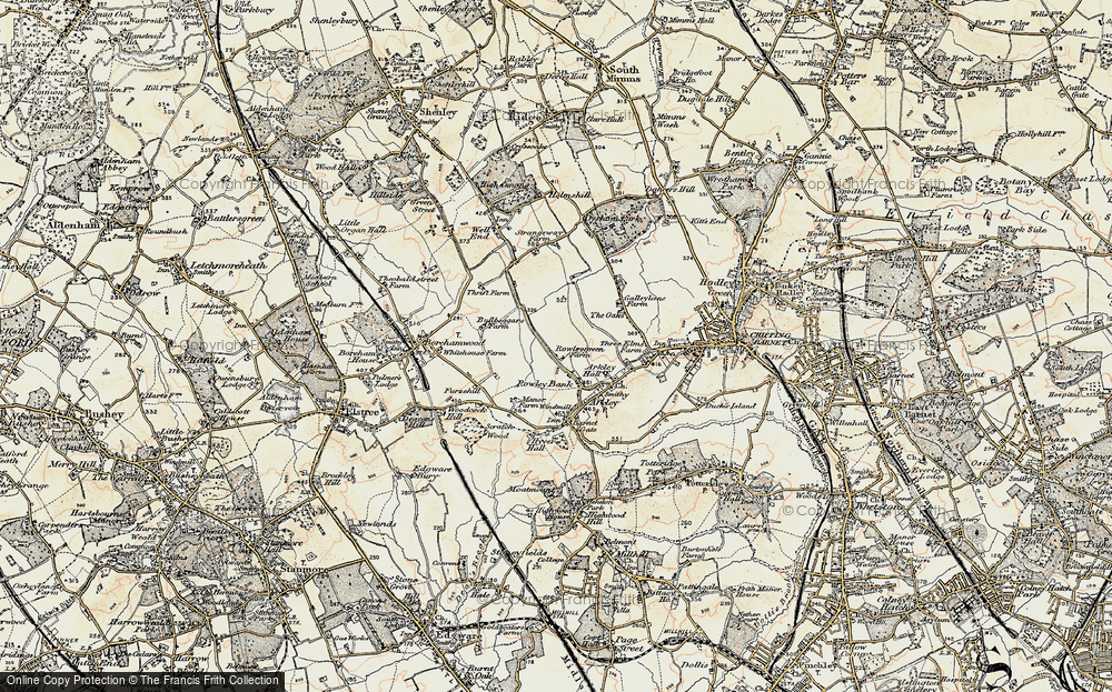 Old Map of Rowley Green, 1897-1898 in 1897-1898
