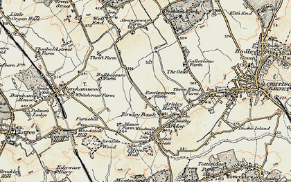 Old map of Rowley Green in 1897-1898