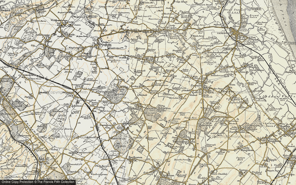 Old Map of Rowling, 1898-1899 in 1898-1899