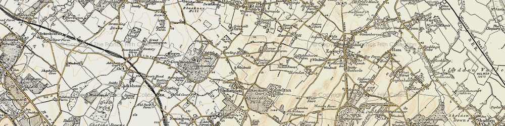 Old map of Rowling in 1898-1899