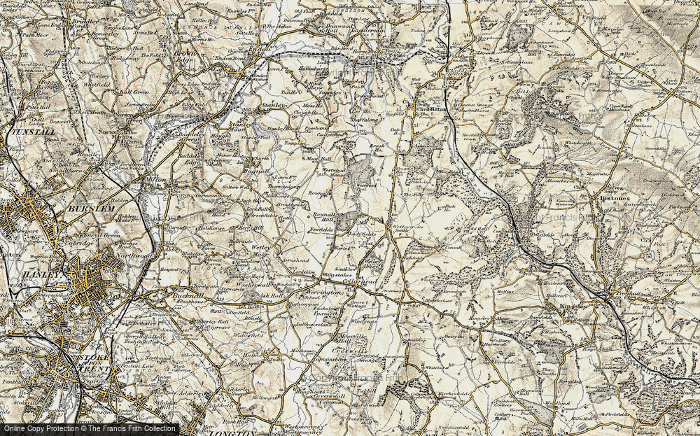 Old Map of Rownall, 1902 in 1902