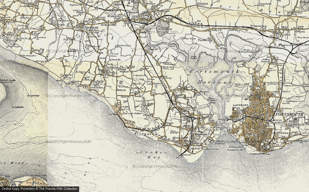 Old Map of Rowner, 1897-1899 in 1897-1899