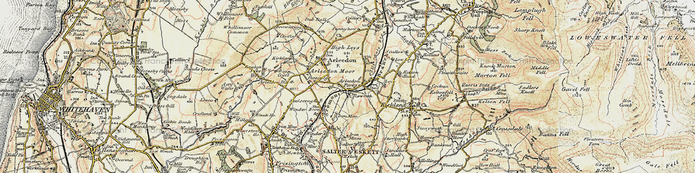 Old map of Rowrah in 1901-1904