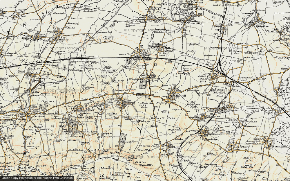 Old Map of Rowstock, 1897-1899 in 1897-1899