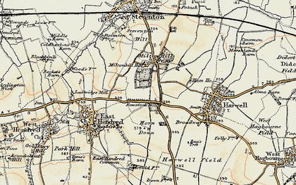 Old map of Rowstock in 1897-1899