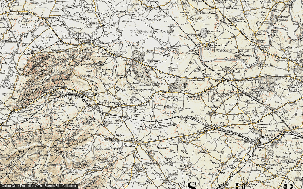 Old Map of Rowton, 1902 in 1902