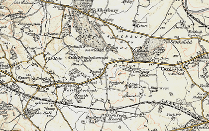 Old map of Rowton in 1902