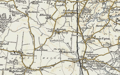 Old map of Rowton in 1902