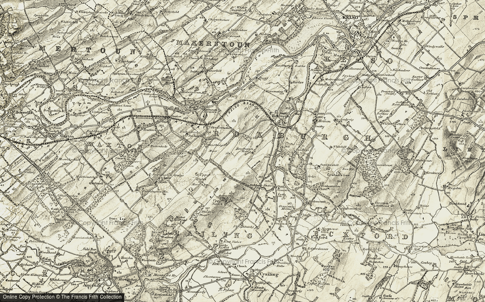 Old Map of Roxburgh Mains, 1901-1904 in 1901-1904
