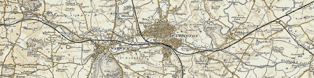 Old map of Leamington Spa in 1898-1902