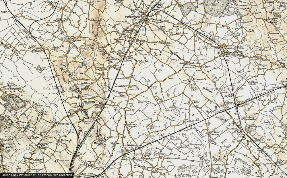 Old Map of Royal Oak, 1902-1903 in 1902-1903