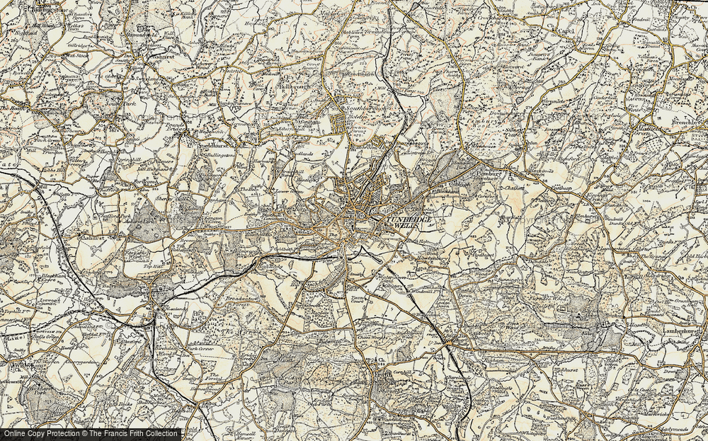 Old Map of Royal Tunbridge Wells, 1897-1898 in 1897-1898