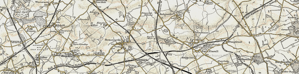 Old map of Royd Moor in 1903