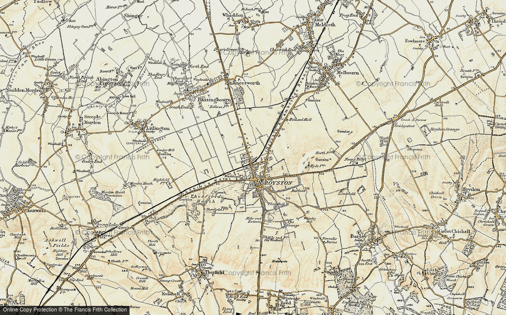 Old Map of Royston, 1898-1901 in 1898-1901