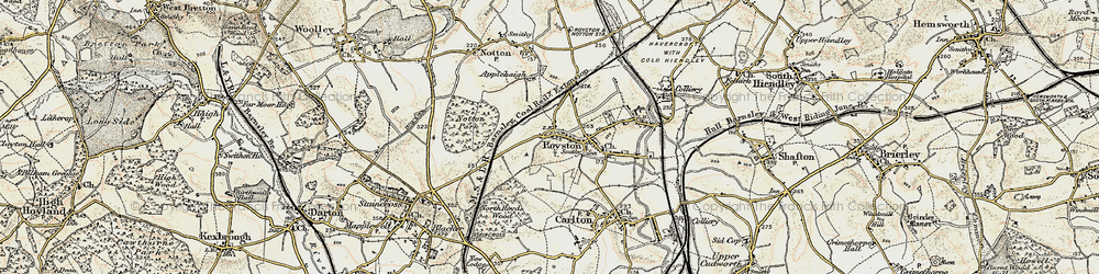 Old map of Royston in 1903