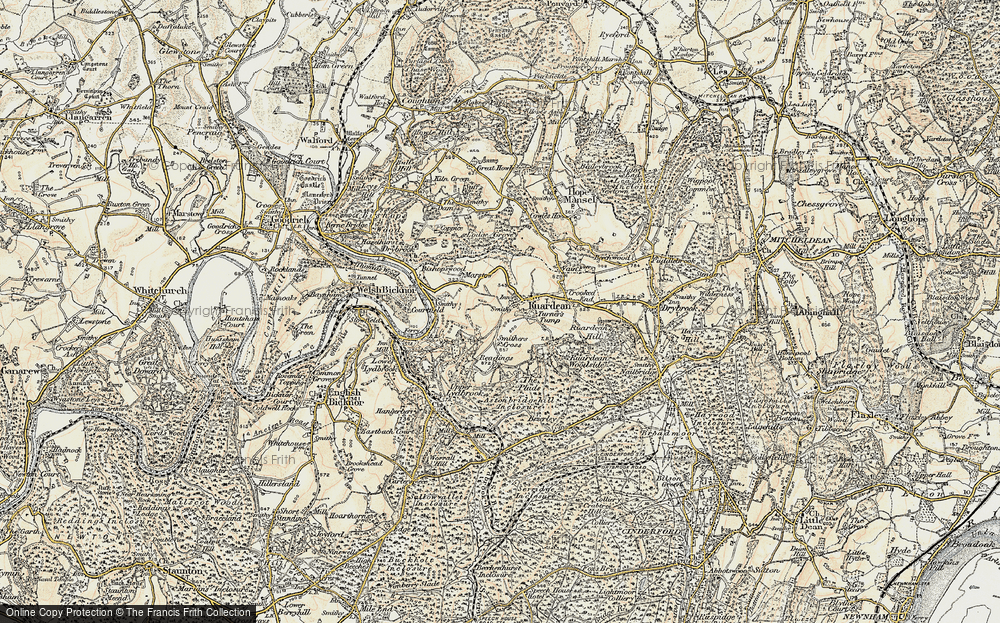 Old Map of Ruardean, 1899-1900 in 1899-1900
