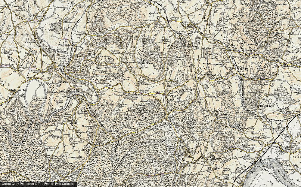 Old Map of Ruardean Hill, 1899-1900 in 1899-1900