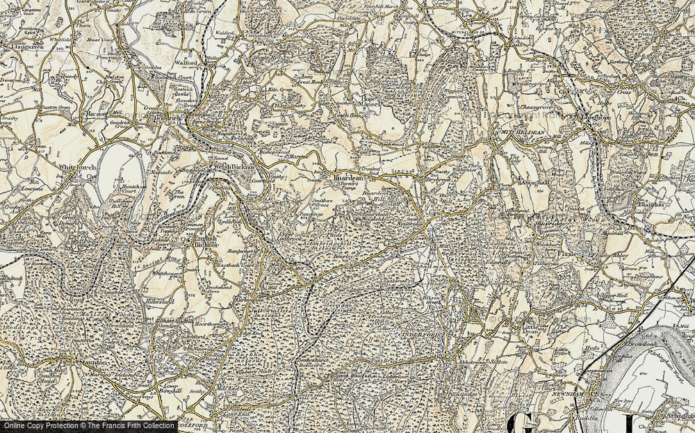 Old Map of Ruardean Woodside, 1899-1900 in 1899-1900