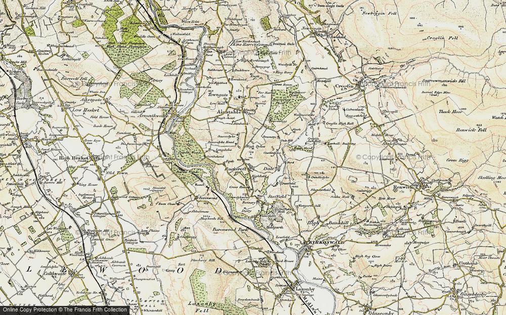 Old Map of Ruckcroft, 1901-1904 in 1901-1904