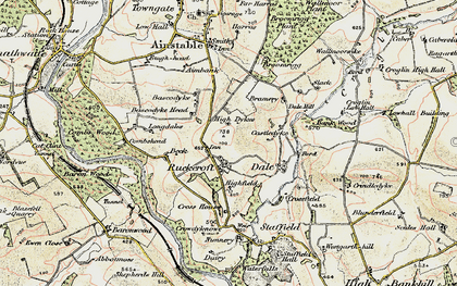 Old map of Ruckcroft in 1901-1904
