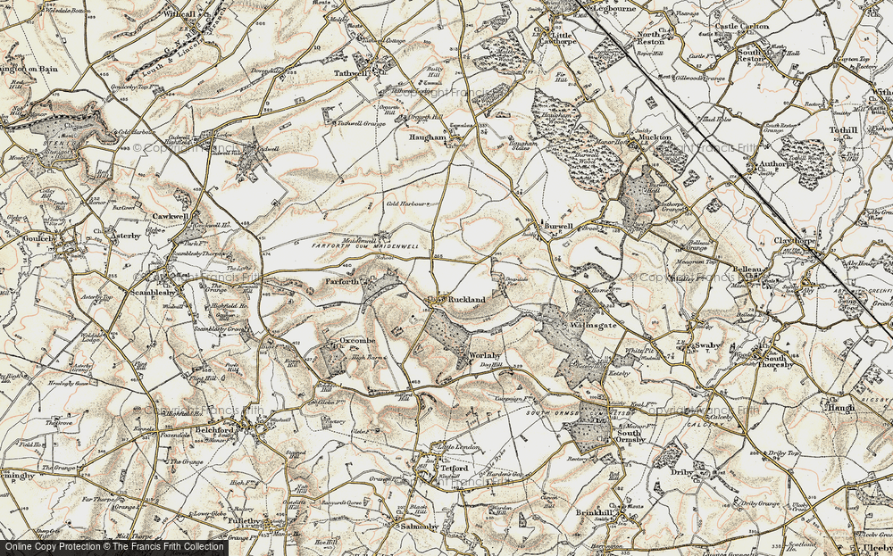 Old Map of Ruckland, 1902-1903 in 1902-1903