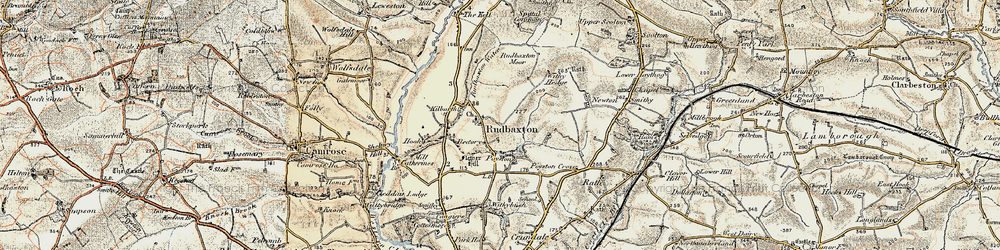 Old map of Rudbaxton in 1901-1912