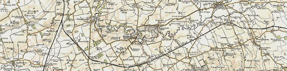 Old map of Rudby in 1903-1904