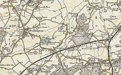 Old map of Rudge in 1898-1899